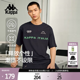卡帕（Kappa）背靠背运动短袖男款纯棉2025新款夏季情侣t恤男士半袖K0EX2TD01D