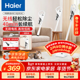 海尔（Haier）无线手持吸尘器家用除灰尘车载轻量宠物吸毛便携式随手吸除尘机大功率大吸力25年新品SQ2D新年好礼