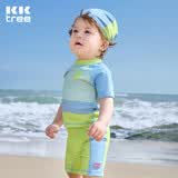 Kocotreekk树儿童泳衣防晒速干泳衣宝宝分体短袖幼儿游泳衣