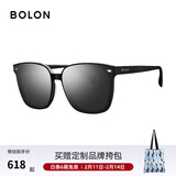 BOLON暴龙眼镜太阳镜防晒墨镜偏光镜男女款韩版经典方框遮阳镜 BL3027 BL3027D11-暗黑反光