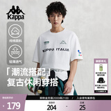 卡帕（Kappa）背靠背运动短袖男款纯棉2025新款夏季情侣t恤男士半袖K0EX2TD01D