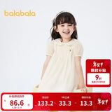 巴拉巴拉童装女童裙子2024娃娃领连衣裙夏儿童A字裙可爱文艺208224111001