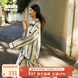 野兽派家居（tbh）黑豹法兰绒家居服套装可外穿冬季情侣睡衣 男女同款家居服套装 XS