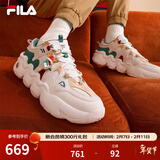 斐乐帕尼尼圣诞款FILA PANINI XMAS女鞋运动鞋男鞋篮球鞋情侣老爹鞋 雪白/百合白-SL【男款】 40