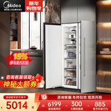 美的【隐藏橱柜】全嵌入式冰箱对开门全冷藏全冷冻冰箱一级能效内嵌镶嵌式变频风冷无霜超薄双开门 单台全冷冻(218L可整体切换冷藏）