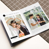 世纪开元 精装锁线8*12英寸照片书毕业纪念册相册diy定制 儿童宝宝成长影集 A4大容量 82P