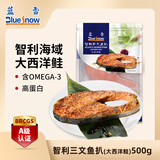 蓝雪冷冻三文鱼扒500g 2~5块 ASC认证进口大西洋鲑鱼轻食生鲜海鲜水产