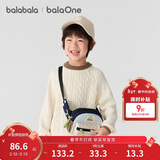 巴拉巴拉童装小童大童毛衣套头2025新款秋冬装打底衫男童女童撞色学院风潮