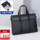 POLO公文包男士商务手提包男15.6英寸电脑包通勤单肩斜挎包情人节礼物