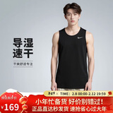 耐克NIKE男 运动背心 圆领无袖 柔软舒适 DV9322-010 黑L