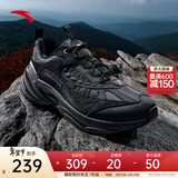 安踏探界2丨休闲鞋男户外稳定包裹徒步山系复古登山运动跑步老爹鞋子 【加绒保暖】晶矿灰/基础黑-7 44 (男10)