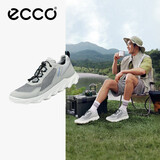 爱步（ECCO）运动鞋男 网面透气简约轻盈户外低帮休闲鞋 驱动820264 灰色43E