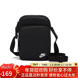 耐克NIKE中性单肩包小肩袋 HERITAGE 休闲包 DB0456-010黑小号