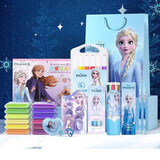 迪士尼（Disney）文具套装 艾莎公主小学生文具礼盒63件 手工彩泥绘画套装 学习奖品女孩生日礼物新年礼物