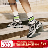 斯凯奇（Skechers）新年礼物男鞋冬季厚底老爹鞋休闲熊猫鞋软底运动鞋237067