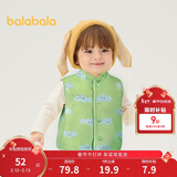 巴拉巴拉童装儿童马甲两面穿背心2025新款秋冬装羊羔绒上衣服男女宝宝衣服