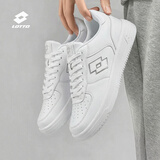 乐途（LOTTO）板鞋男鞋春季官方平底鞋休闲运动鞋空军一号防滑情侣小白鞋子 白色【8070男款】 42