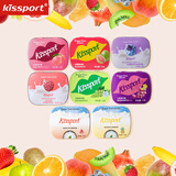 Kissport无糖薄荷糖口香糖清新口气糖果零食铁盒装0糖16g*8盒 【店长推荐】 【8盒装】唇齿留香