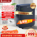 格力（GREE）【轻音小巧+空气净化】除湿机抽湿机家用12升/天单间≤24㎡雨季回南除潮防霉负离子净化DH12ENA1A