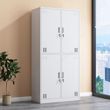 异彩年华钢制四门更衣柜员工铁皮储物柜子带锁宿舍六门换衣存包柜工厂鞋柜 四门更衣柜(整体发货，破损包赔) 经济款