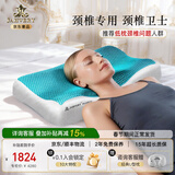 嘉唯（JAHVERY） 【颈椎卫士】凝胶枕头颈椎枕记忆棉成人睡觉颈椎专用护颈牵引枕 云端凝胶-颈椎卫士-蓝眼骨 56*36*8/6cm