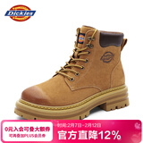 Dickies男士马丁靴高帮时尚男靴工装靴情侣靴男 土黄 38-男女款