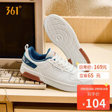 361°运动鞋男春夏季复古百搭厚底保暖小白休闲板鞋子男672136611-10