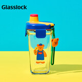 GLASSLOCK&wigglewiggle联名款卡通印花玻璃水杯家用手提新款杯子小熊380ml