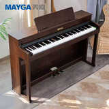 美嘉MP-12PRO电钢琴88键重锤数码钢琴专业考级电子钢琴智能钢琴 MP-12Pro专业级棕色+重锤键盘