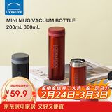乐扣乐扣（LOCK&LOCK）不锈钢纤巧便携保温杯茶水杯车载商务杯子200ml红色LHC550