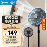 美的电风扇落地扇 摇头风扇立式台式电风扇 全新升级客厅办公室风扇空调伴侣落地风扇 【节能升级】12英寸落地风扇
