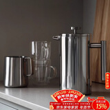 TEOTM 304咖啡法压壶手冲便携双层不锈钢咖啡法式保温滤压家用冲茶打奶