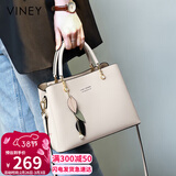 viney牛皮包包女包斜挎妈妈包大容量单肩手提包生日三八38女神节礼物