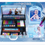迪士尼（Disney）画笔160件儿童绘画女孩生日礼物小学生文具礼盒水彩笔玩具 冰雪奇缘画本马克笔套装