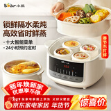 小熊（Bear）电炖盅隔水炖汤盅电炖锅燕窝炖盅煲汤炖汤陶瓷全自动家用3-4人炖蒸煮一体多功能锅4.1L DDZ-J25H5