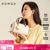 红谷女士包包牛皮单肩包女包斜挎包包手拎包简约枕头包情人节送女友