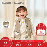 巴拉巴拉童装儿童马甲两面穿背心2025新款秋冬装羊羔绒上衣服男女宝宝衣服