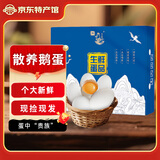 鹤农益得鹅蛋新鲜生鹅蛋农家喂养孕妇蛋生鲜杂粮散养精品礼盒装 12枚 1200g 单枚100g左右