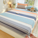 猫薄荷 100%纯棉床笠单件 40支全棉床罩床套防滑床单床垫套席梦思保护套 F天空之境 【单件床笠】 180cm*200cm