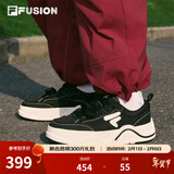 FILAFUSION 斐乐潮牌女鞋【章昊同款】帆布鞋女运动鞋滑板鞋 黑/奶白-BG 37.5