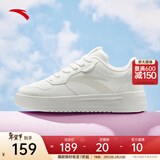 安踏轻松板鞋厚底小白鞋女鞋2026春季学生增高百搭运动鞋子轻便休闲鞋 【大logo】纸莎白-2 37.5