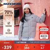 斯凯奇新年礼物2025冬季保暖时尚百搭男女同款羽绒外套P423U038