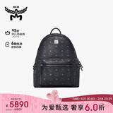 MCM  STARK小中号情侣款铆钉背包双肩包黑色礼物