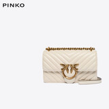 PINKO【清仓微瑕 不退不换 随机发货】羊皮绗缝链条单肩斜挎飞鸟包