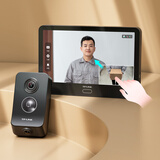 普联（TP-LINK）400万双摄像头猫眼门铃监控 7英寸触屏监控摄像头TL-DB687A双摄版 32G存储卡套装