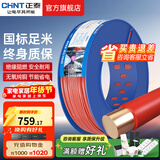 正泰（CHNT）电线铜芯电缆电源线BV1.5/2.5/4平方6平方国标纯铜家装硬电线 红色BV6（100米）