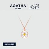 AGATHA/瑷嘉莎 雏菊系列银项链女士 38女神节礼物送女友闺蜜高级感小众 玫瑰金