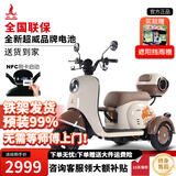 凤凰（Phoenix）甲壳虫电动车三轮车小型家用电动摩托车成人休闲三轮小电动车 500W+60V20A铅酸+续航约45公里