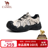 骆驼（CAMEL）云山1代网面户外秋徒步登山休闲丑萌鞋女 G25S076104 米/银/黑 37