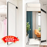 安尔雅 穿衣镜 家用衣柜镜子内置旋转隐形伸缩折叠试衣抽拉放衣橱全身镜